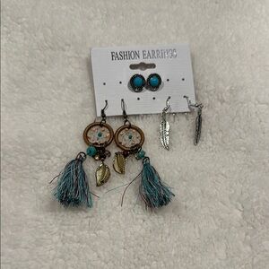 NWOT Set of 3 Earrings Set